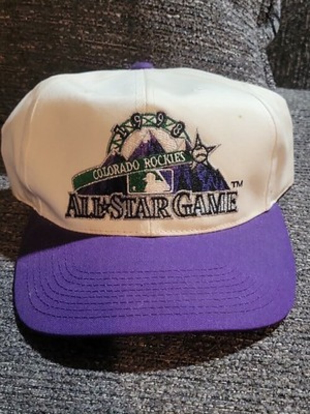 1998 MLB All-Star Game Hat Sports Specialties Strapback Colorado Rockies Purple